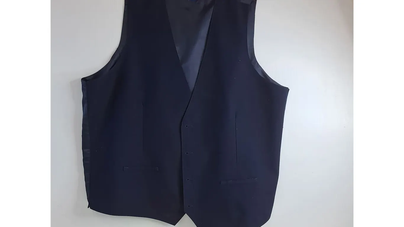 Navy Blue Dress Vest