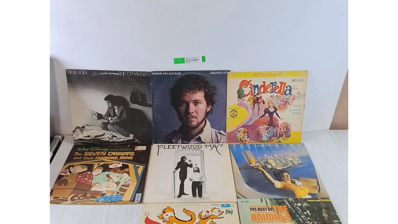 (8) Record Vinyls, The Animals, Chippers, Billy Joel, Murray McLachlan, Fleetwood Mac