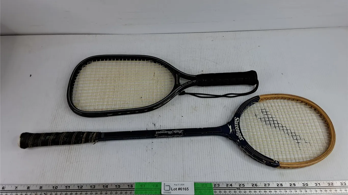 (2) Badminton Rackets - Slazenger, Dunlop