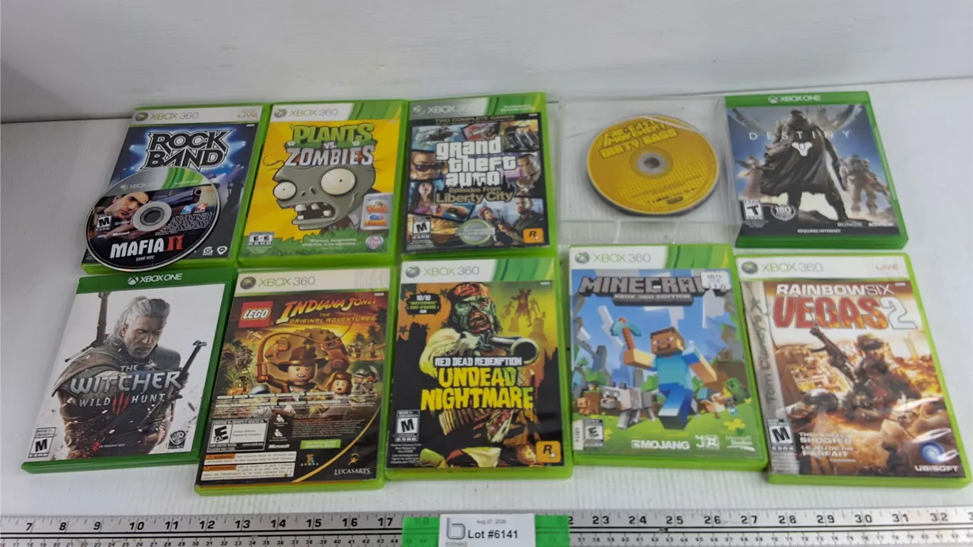 Assorted Xbox Games - Indiana Jones, Destiny, GTA Liberty City, Misc