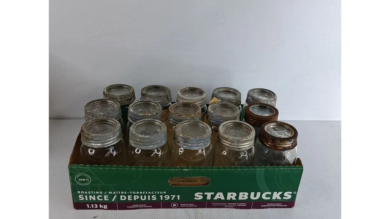 (15) Mason Jars 7"