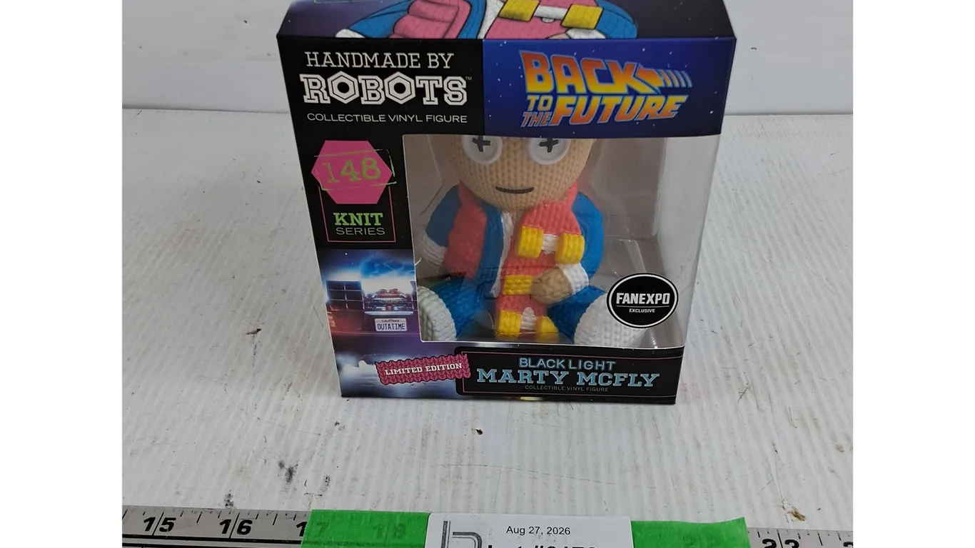 Handmade Back to the Future Black Light Marty McFly Vinyl Figure