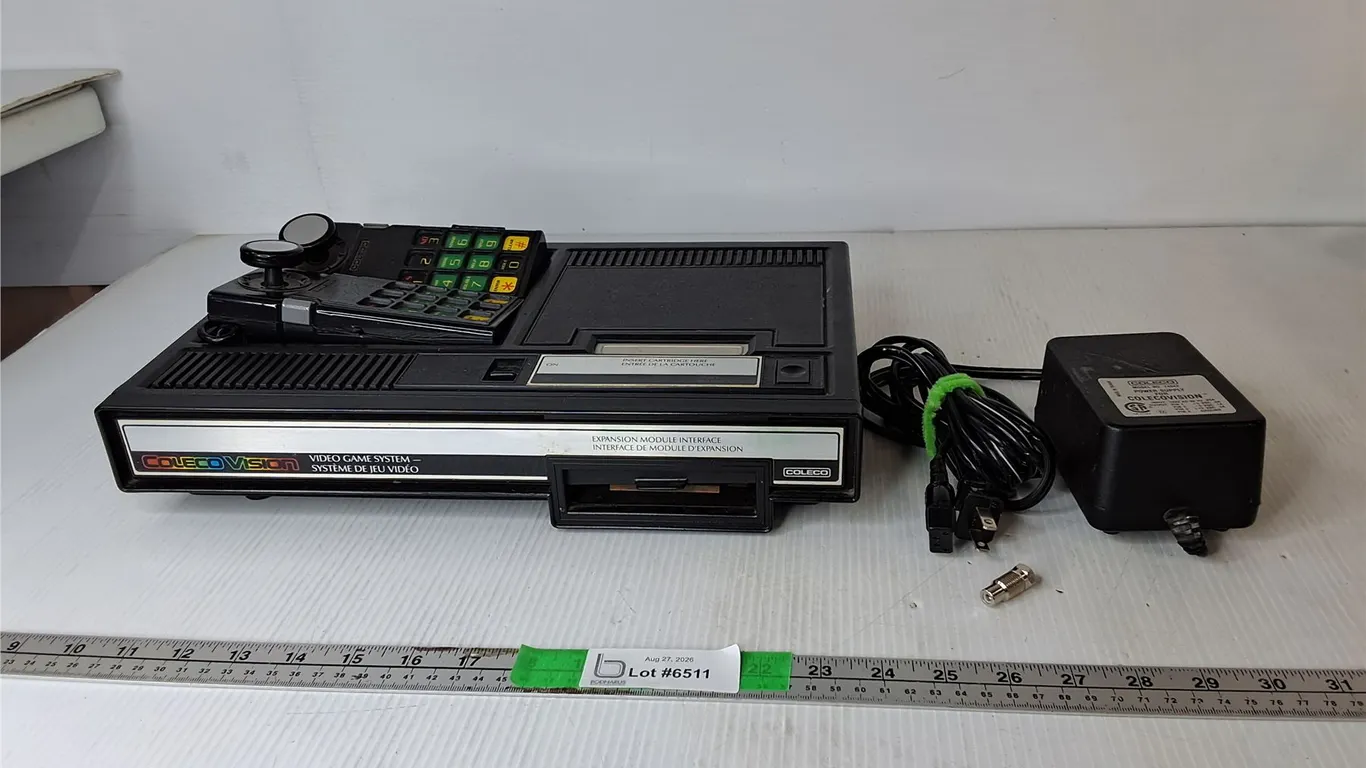 Coleco Vision Console & (2) Controllers- As Is