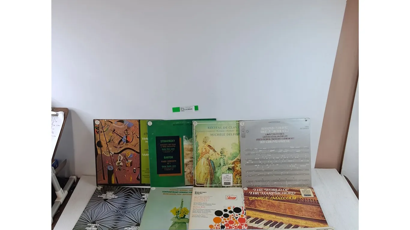 (12) Vinyl Records, Beethoven, Weber, George Malcolm, Stravinsky