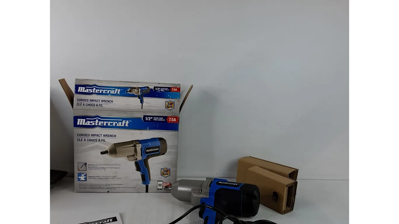 Mastercraft Corded Impact Wrench (powers on, as is)