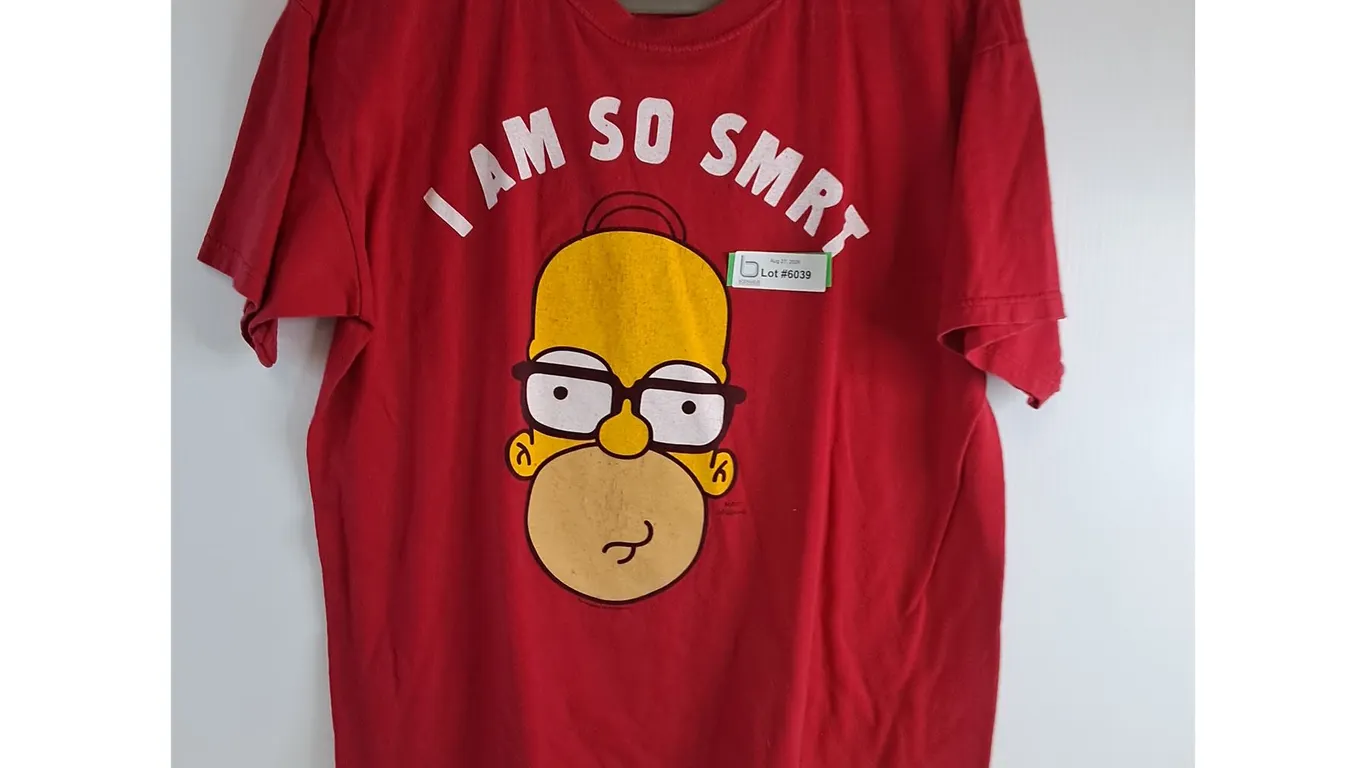 Homer Simpson "I Am So Smrt" Large T-Shirt