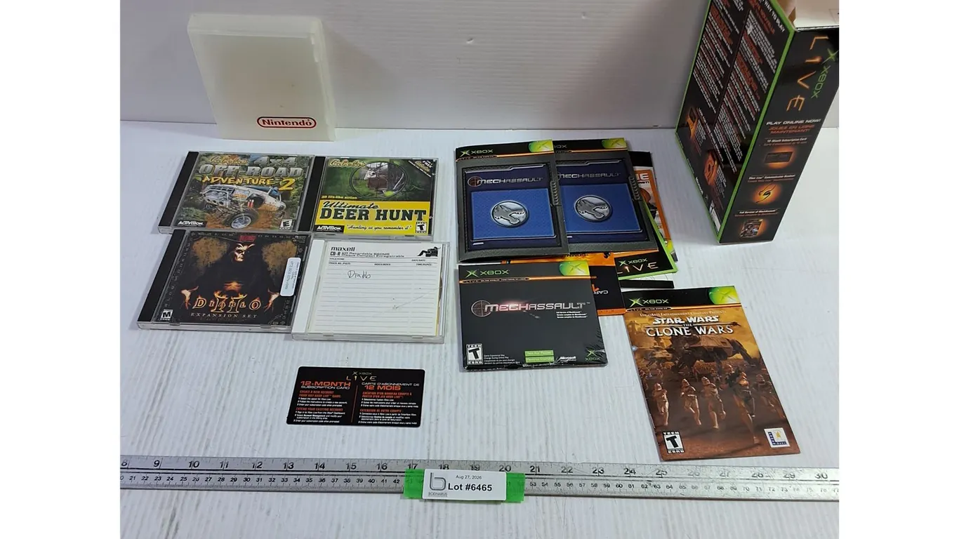 Xbox Live Game Disc, Cabelas & Diablo Games, Misc