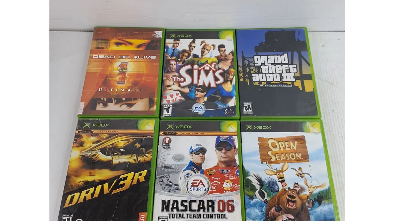 Assorted Xbox Games - Driver, GTA 3, The Sims, Misc