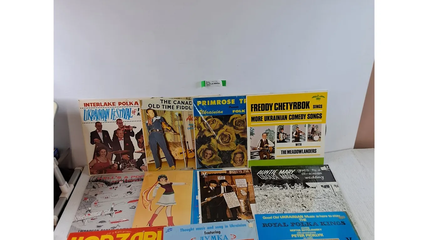 (12) Vinyl Records, Auntie Mary, Kobzari, Peter Hnatiuk, Freddy Chetyrbok