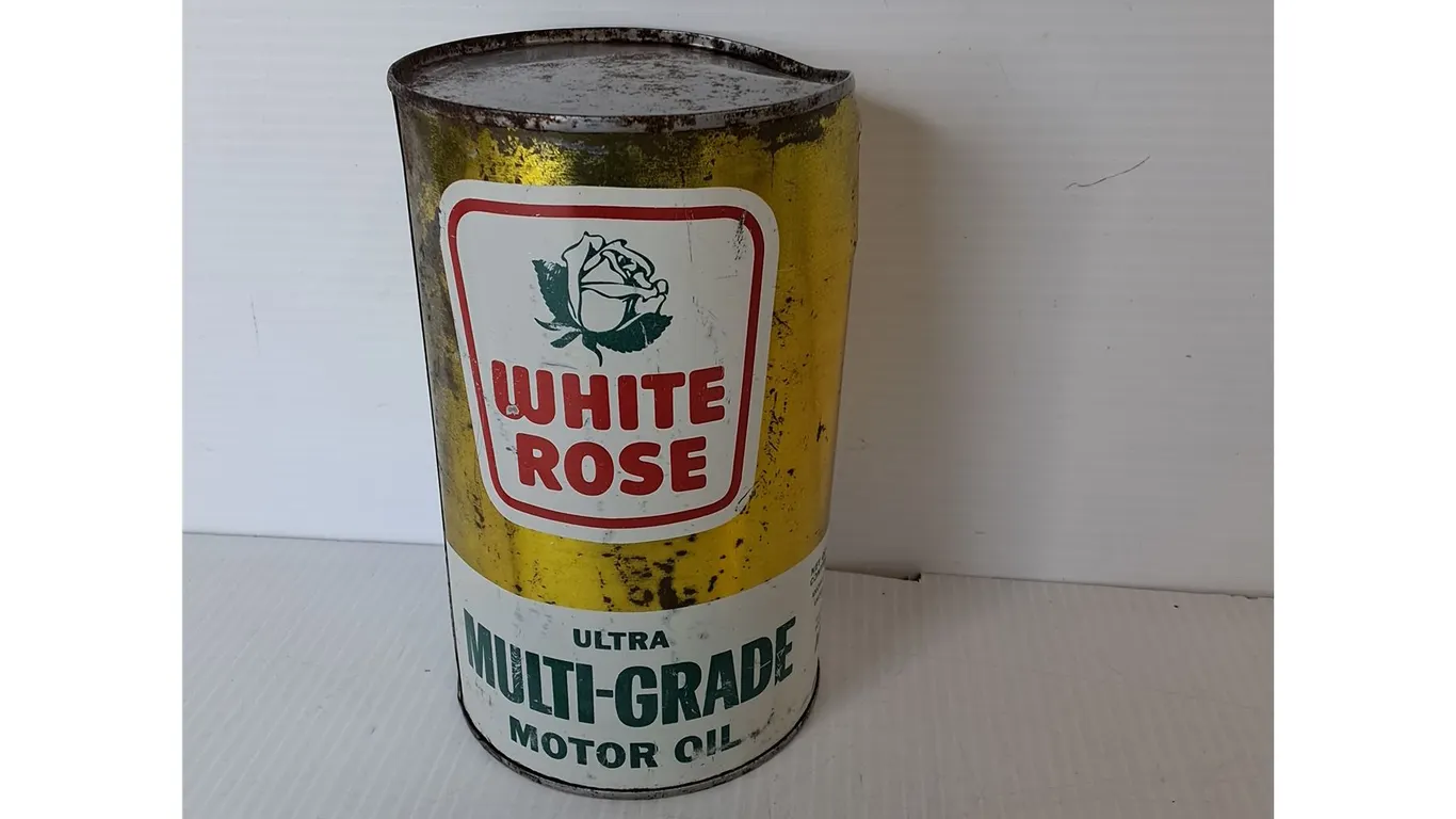White Rose Motor Oil- Full, Can't Ship