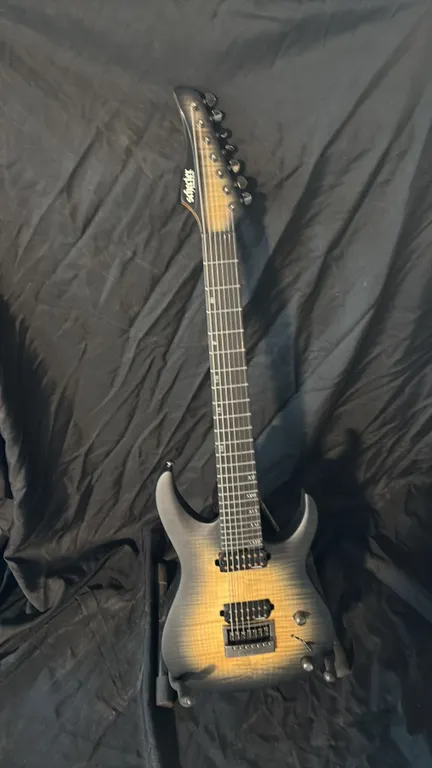 SCHECTER STARBURST DIAMOND SERIES 7 STRING ELECTRIC GUITAR