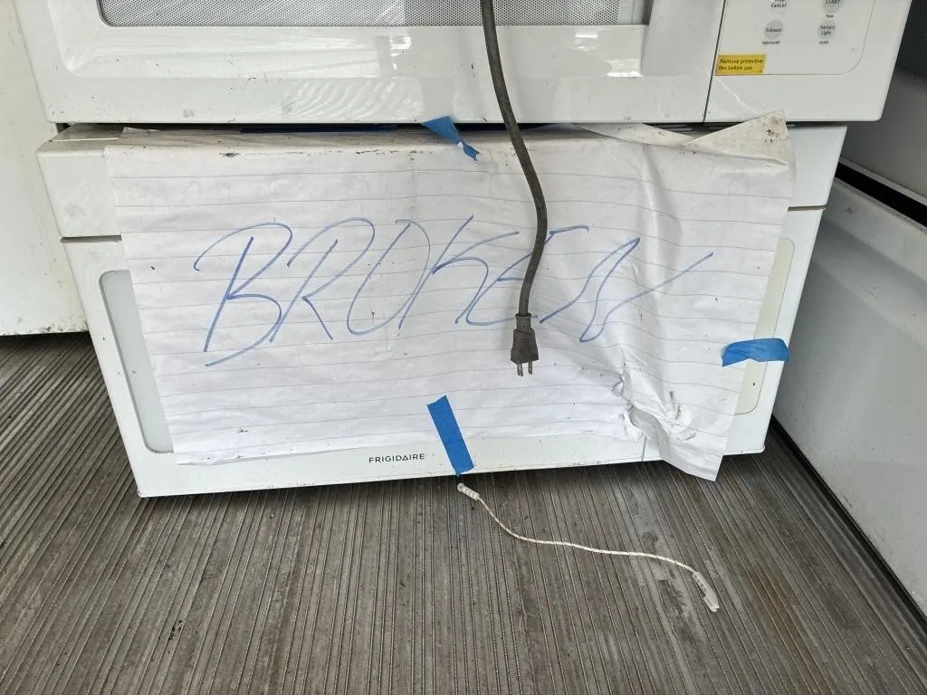 over range microwave not tested