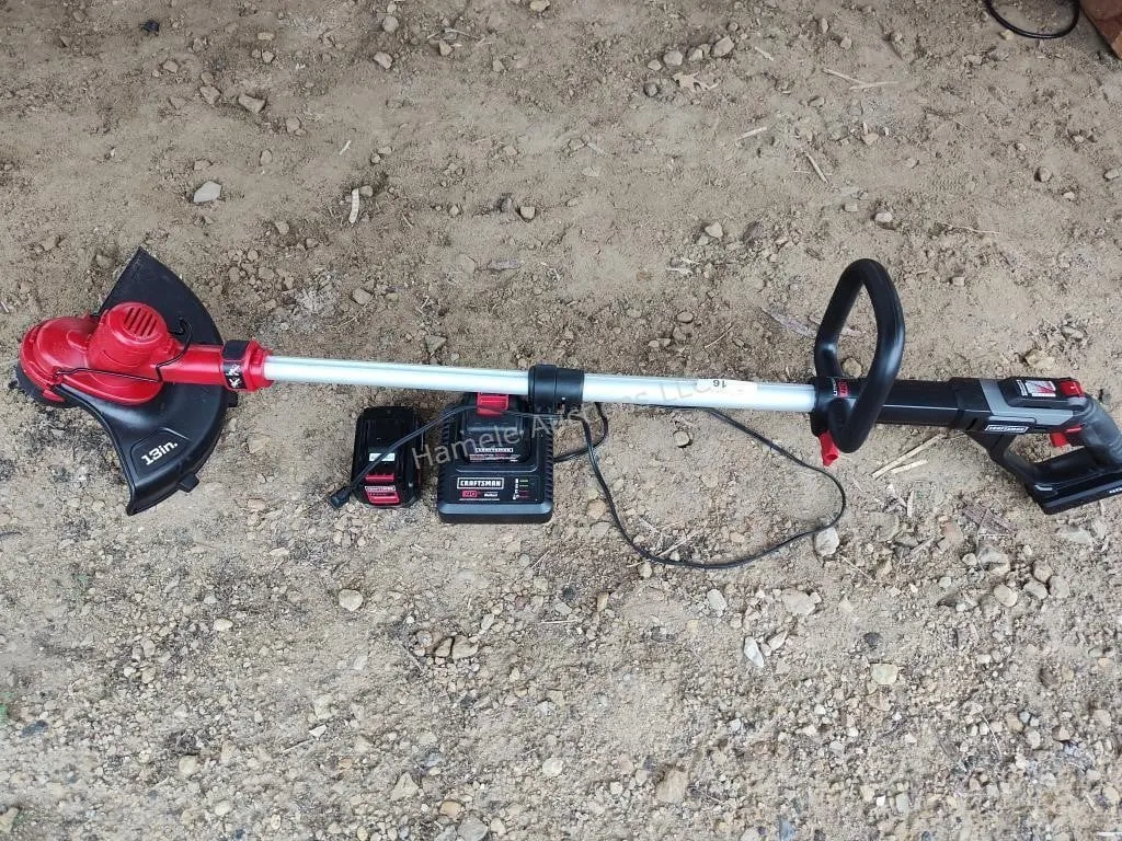 Craftsman cordless trimmer with 2 batteries