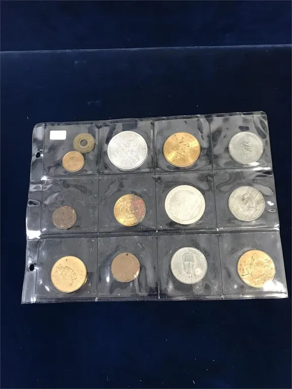 13 Assorted Tokens, Medallions, Trade Dollars