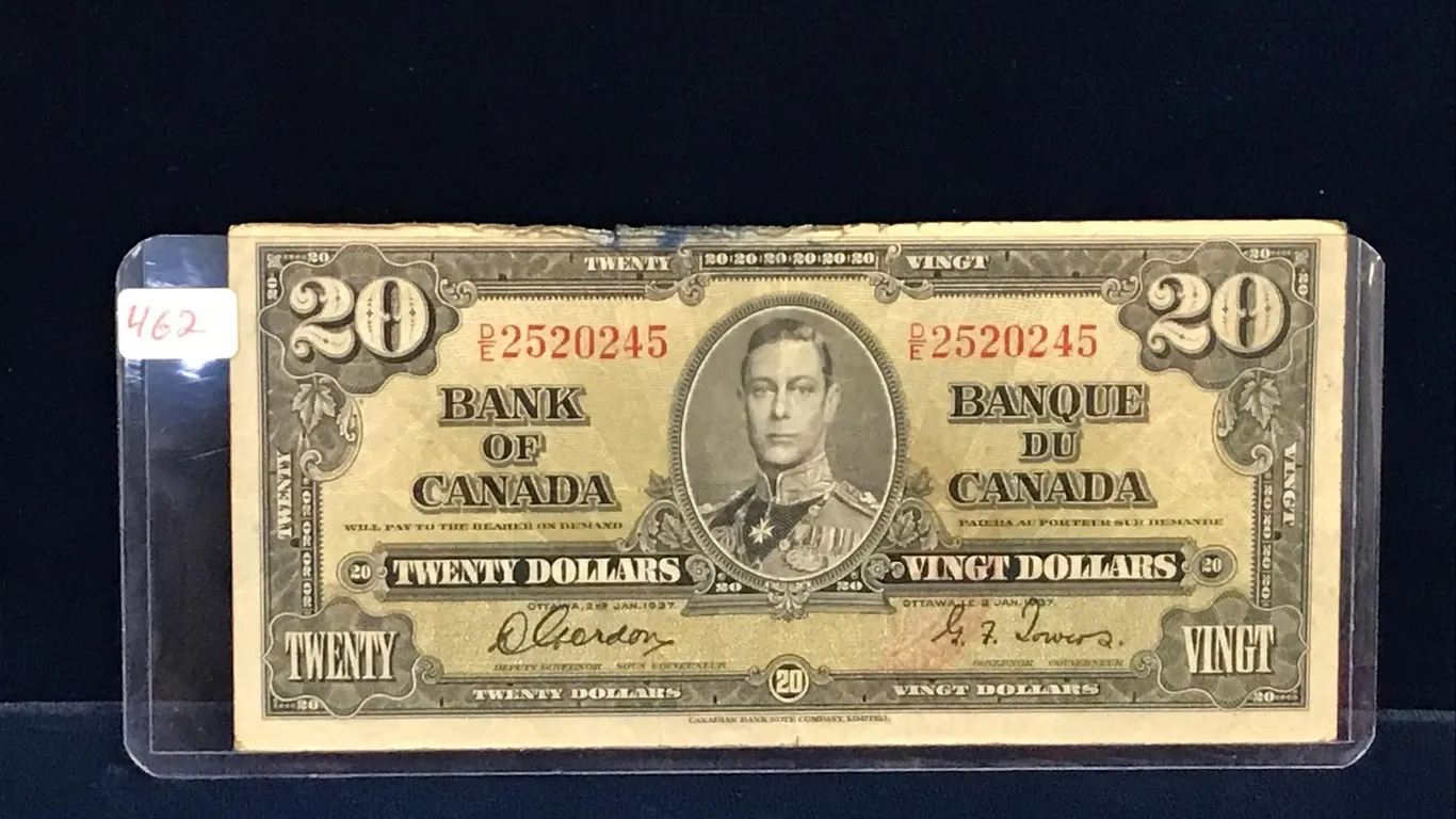 1937 Bank of Canada $20 Bank Note