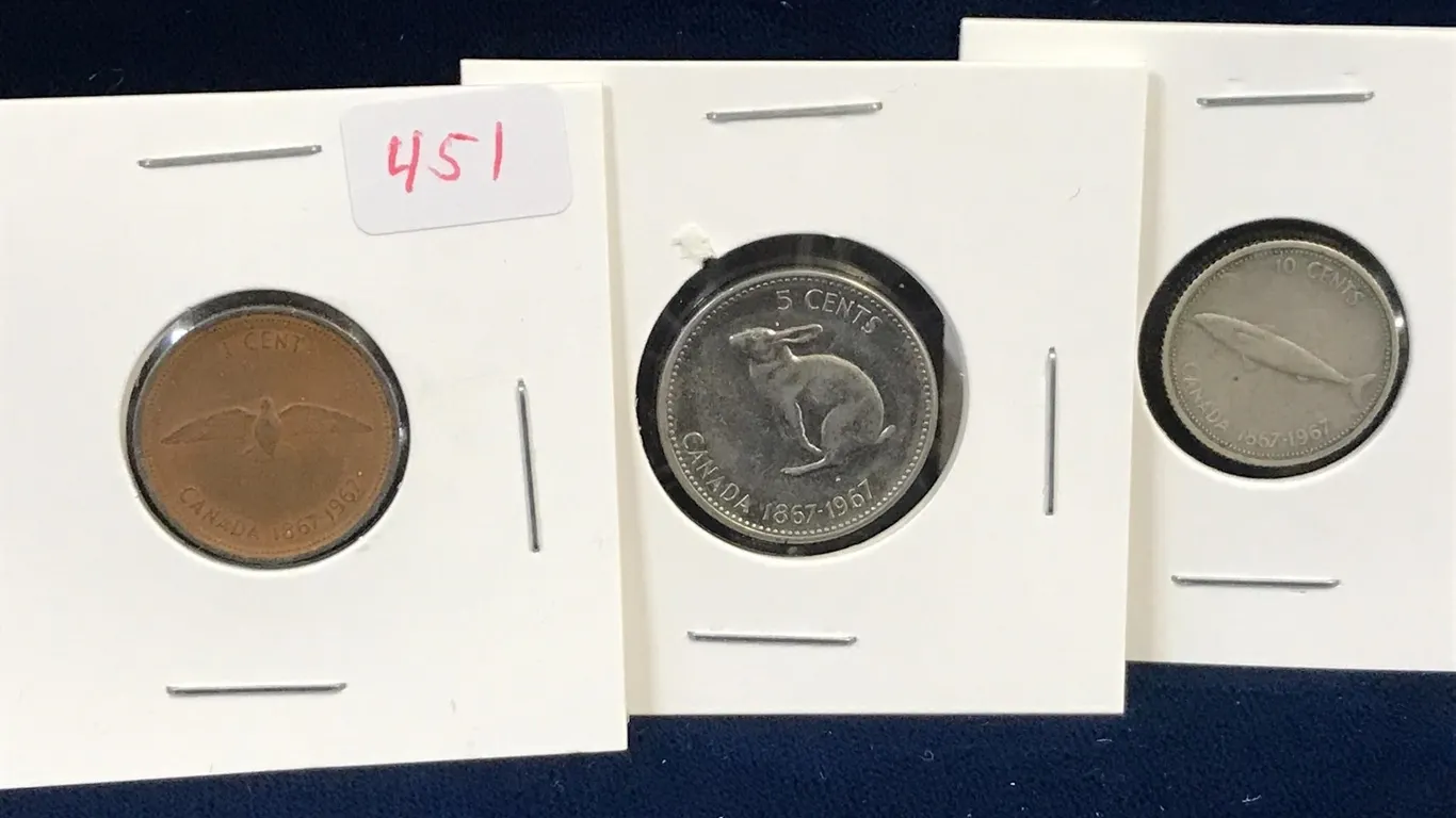 1967 Canadian Centennial Coins