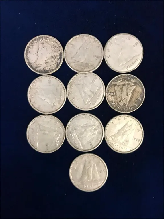 $1.00 in Canadian Silver Coins