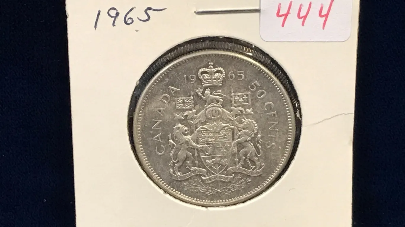 1965 Canadian Silver 50 Cent Piece
