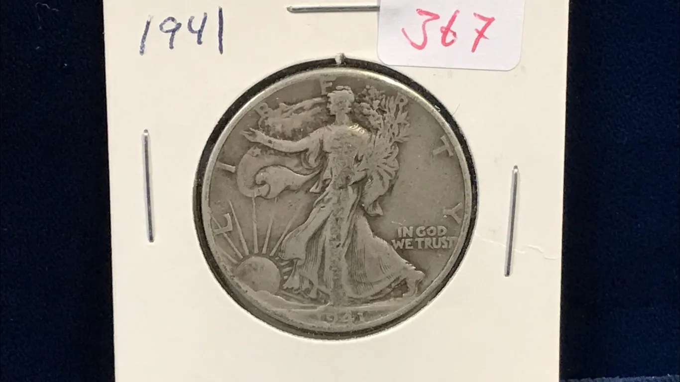 1941 USA Silver 50 Cent Piece