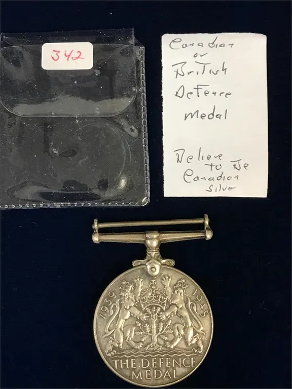 WWII Canadian Defence Medal