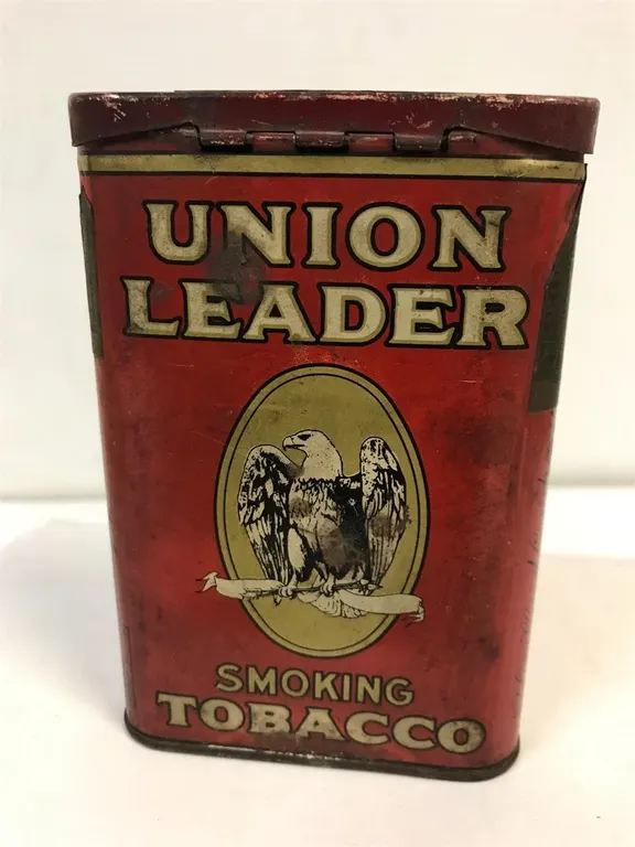 Union Leader Tobacco Tin partially full
