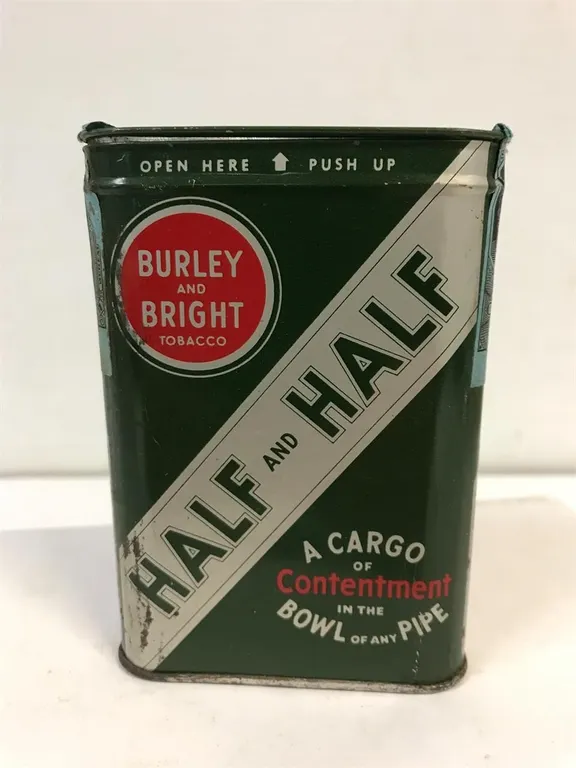 Burley and Bright Tobacco Tin