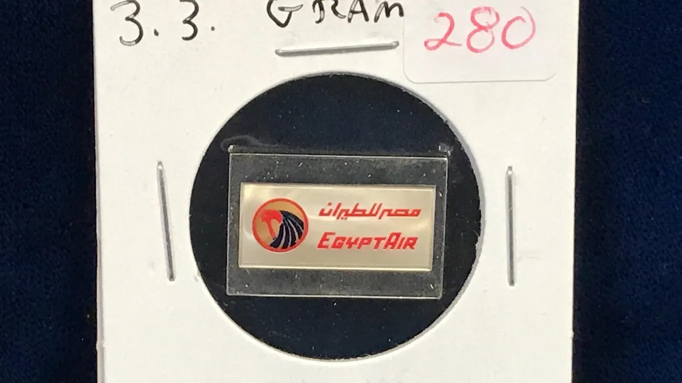 1982 Egypt Air 3.3 Grams .925 Silver