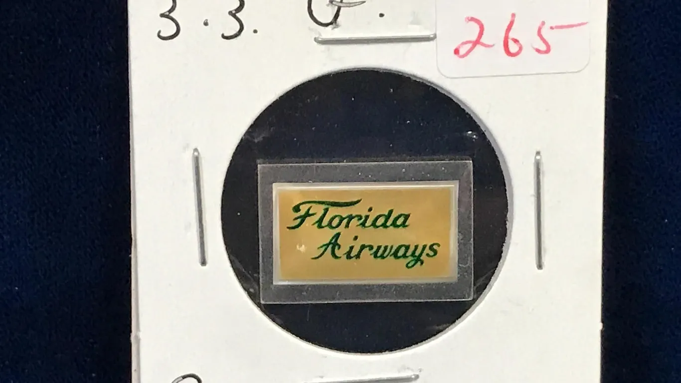 1981 Florida Airways 3.3 Grams .925 Silver