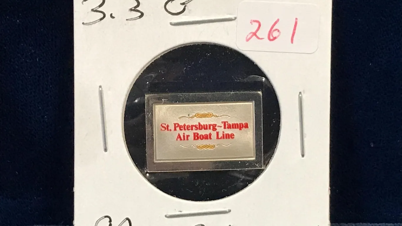 1981 Air Boat Line 3.3 Grams .925 Silver