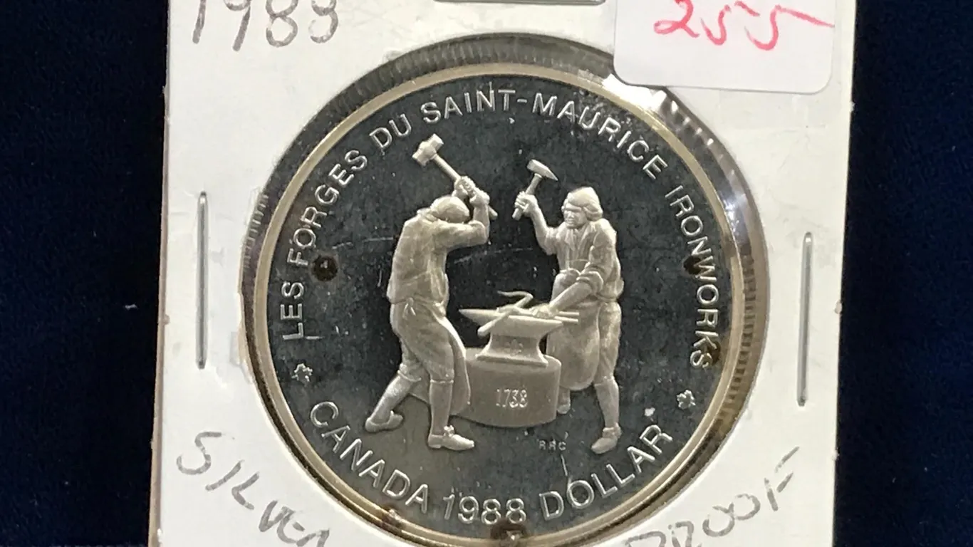 1988 Ironworkers Canadian Silver Dollar