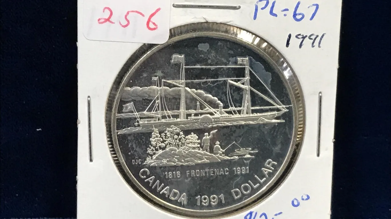 1991 Frontenac Canadian Silver Dollar