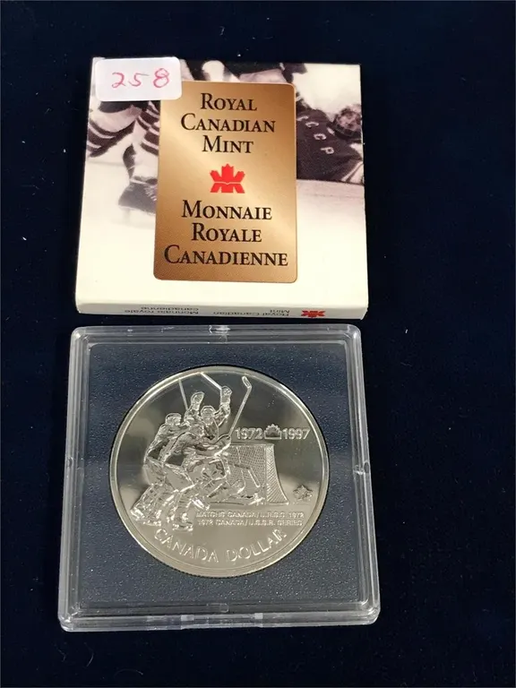 1997 Hockey Canadian Silver Dollar