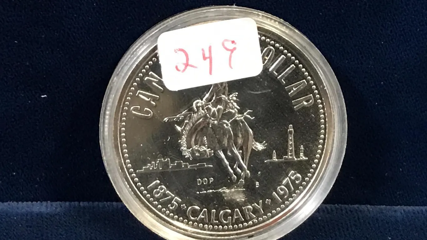 1975 Stampede Canadian Silver Dollar