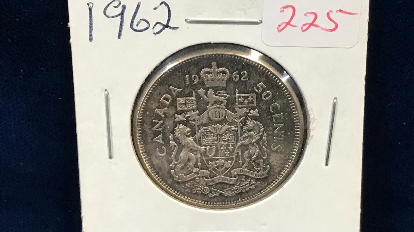 1962 Canadian Silver 50 Cent Piece