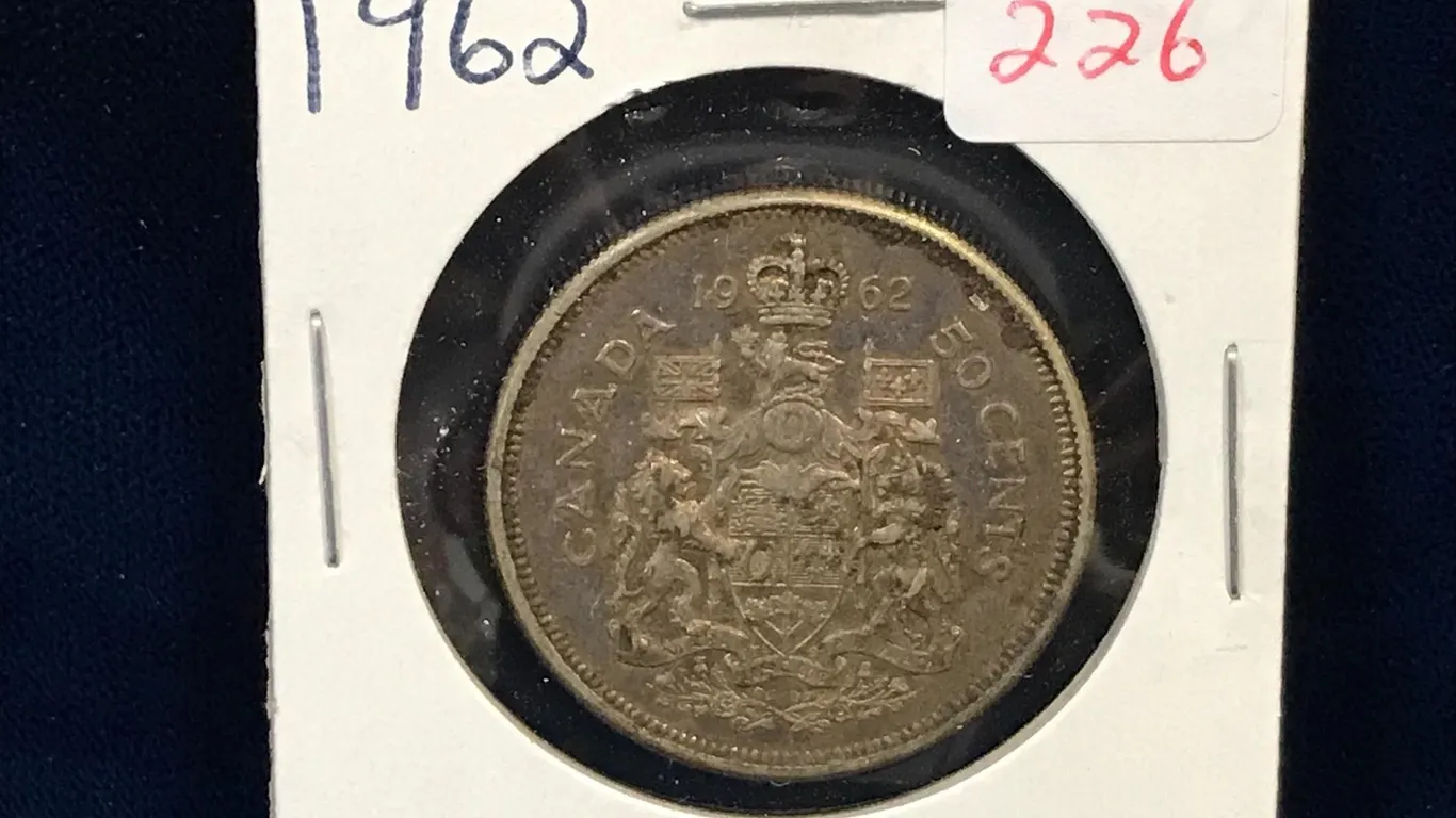 1962 Canadian Silver 50 Cent Piece
