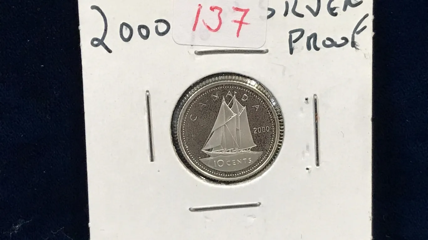 2000 Canadian Silver Ten Cent Piece
