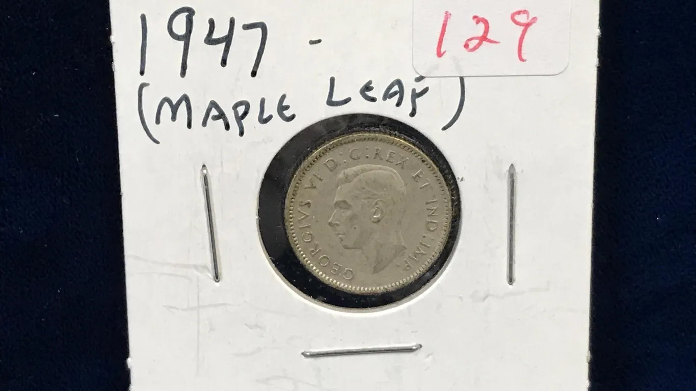 1947 ML Canadian Silver Ten Cent Piece
