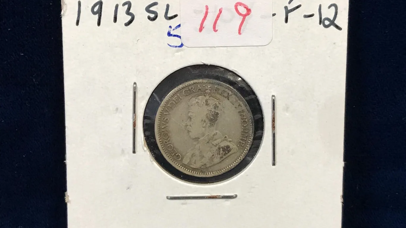 1913 Canadian Silver Ten Cent Piece