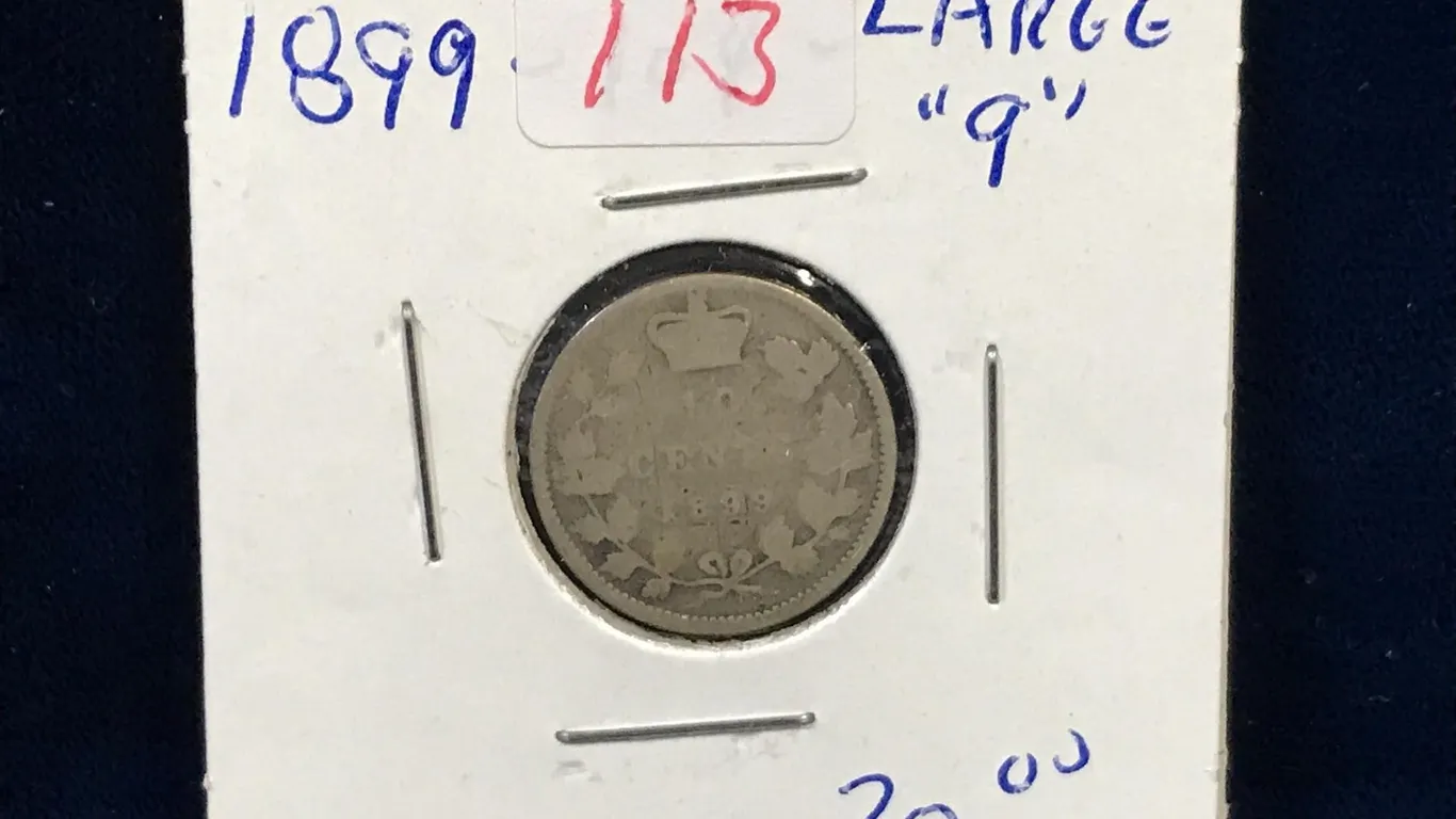 1899 Canadian Silver Ten Cent Piece