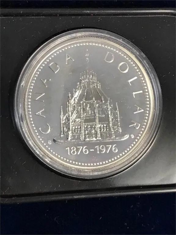 1976 Parliament Uncirculated Silver $1 Coin