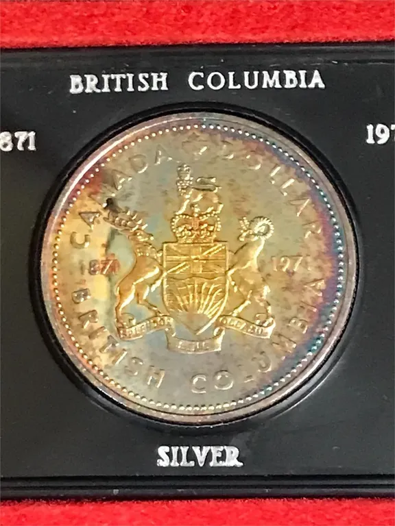 1971 BC Uncirculated Silver $1 Coin