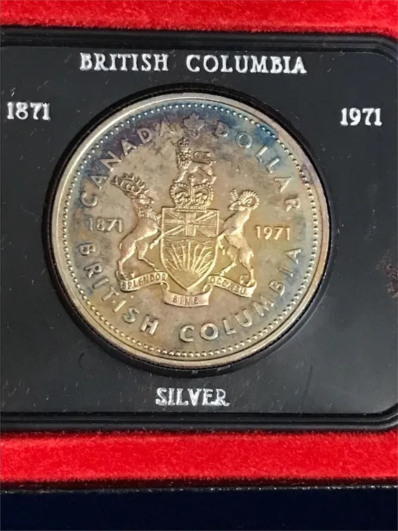 1971 BC Uncirculated Silver $1 Coin