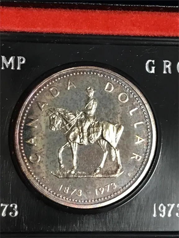 1973 RCMP Uncirculated Silver $1 Coin