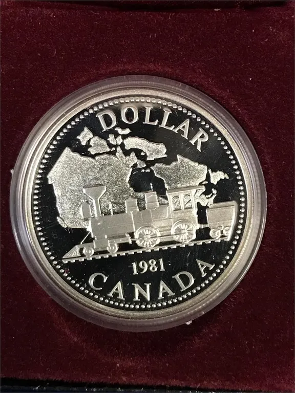 1981 Railroad Uncirculated Silver $1 Coin