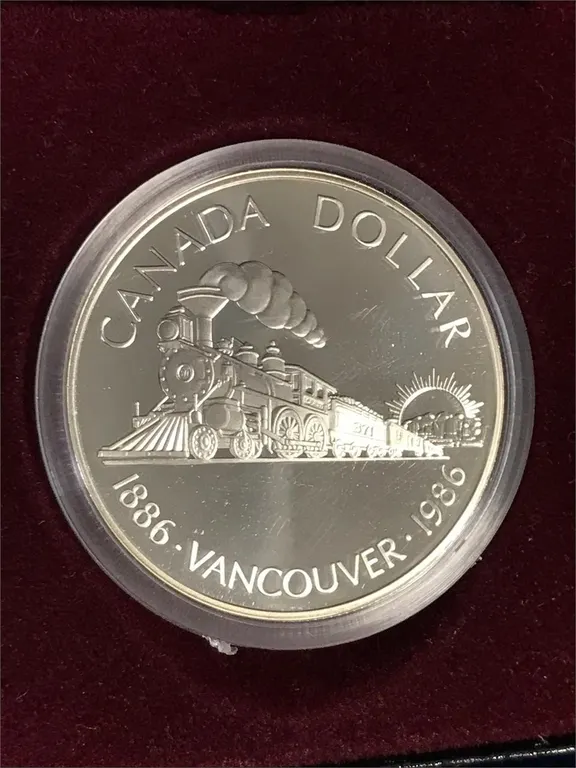 1986 Vancouver Uncirculated Silver $1 Coin