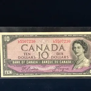 1954 Canadian $10 Bank Note