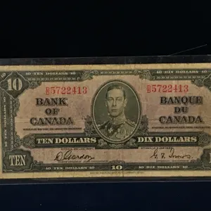 1937 Canadian $10 Bank Note