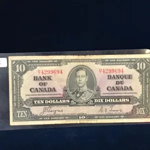 1937 Canadian $10 Bank Note