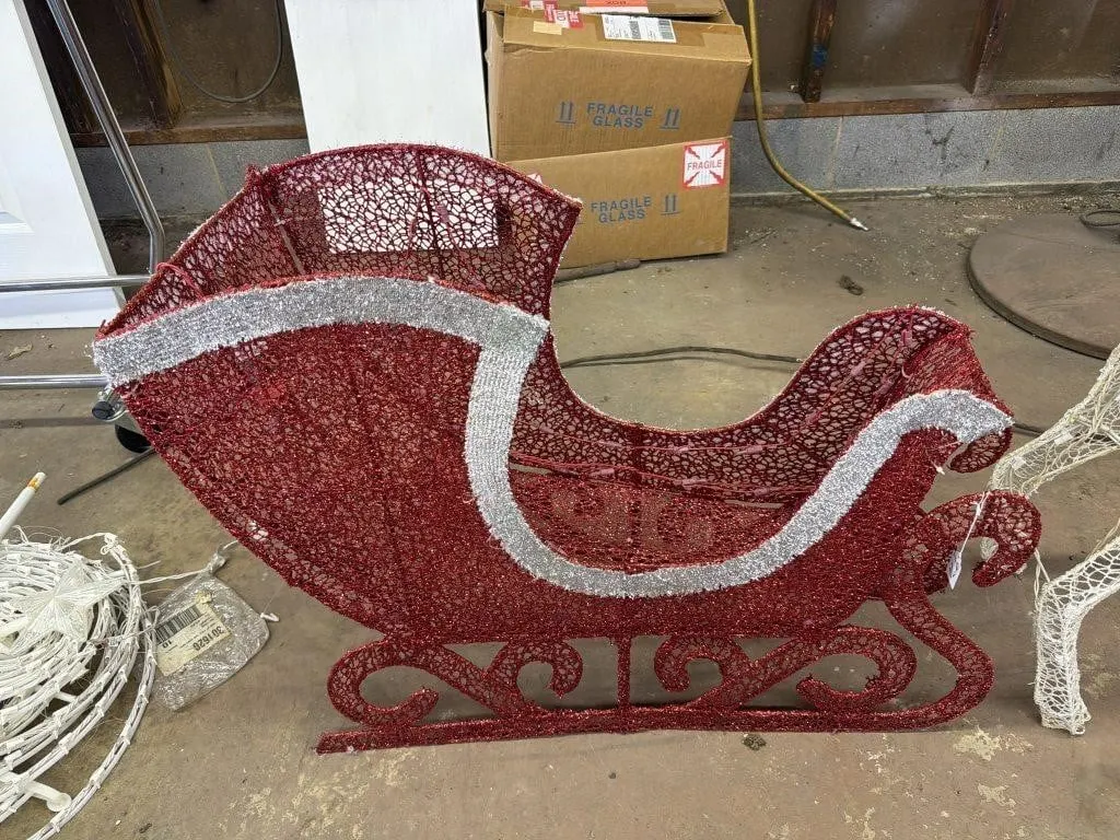 Electric reindeer and sled