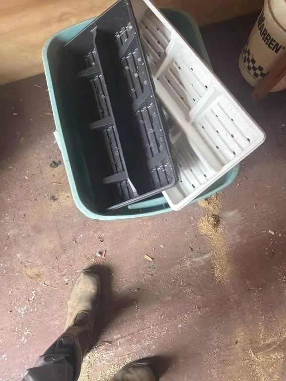 A box of odd planters